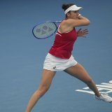 Belinda Bencic a brillé en simple comme en double mixte samedi à Sydney KEYSTONE/AP/Mark Baker